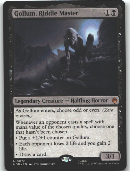 Gollum, Riddle Master
