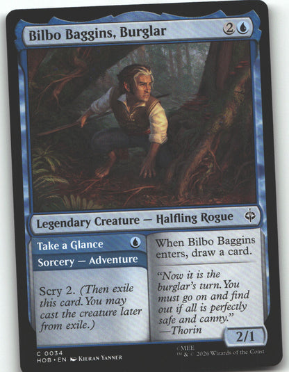 Bilbo Baggins, Burglar