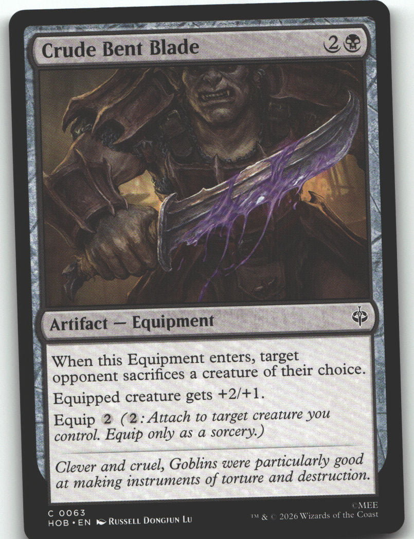Crude Bent Blade