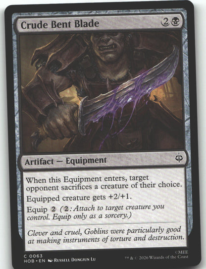 Crude Bent Blade