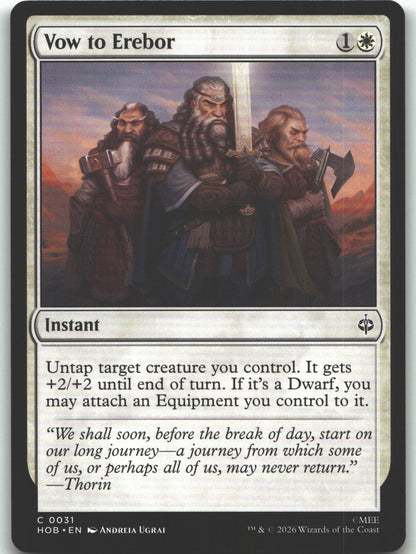 Vow to Erebor