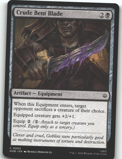 Crude Bent Blade