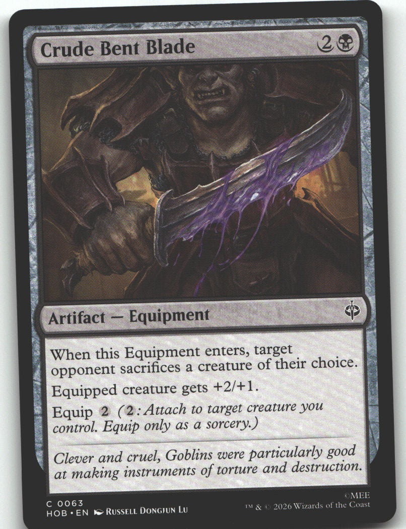 Crude Bent Blade