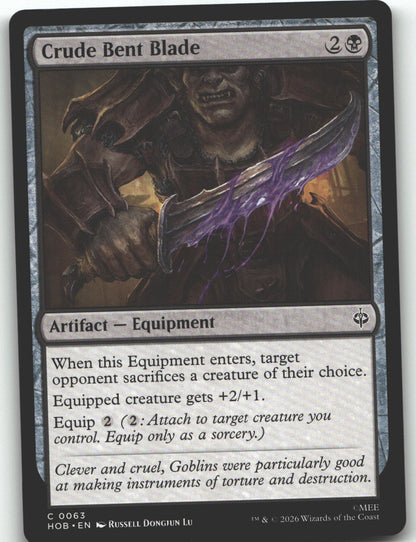 Crude Bent Blade