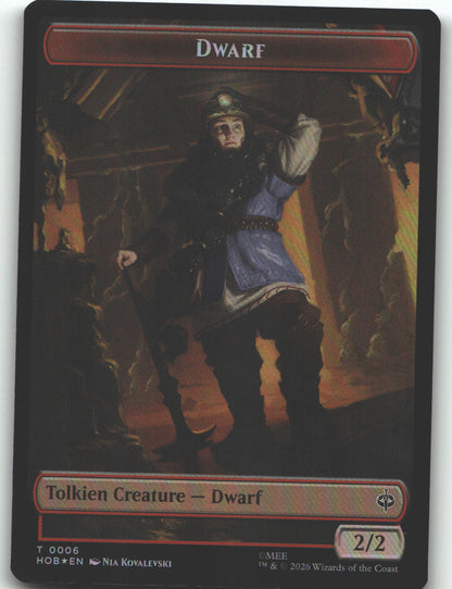 Human Soldier // Dwarf Double-Sided Token