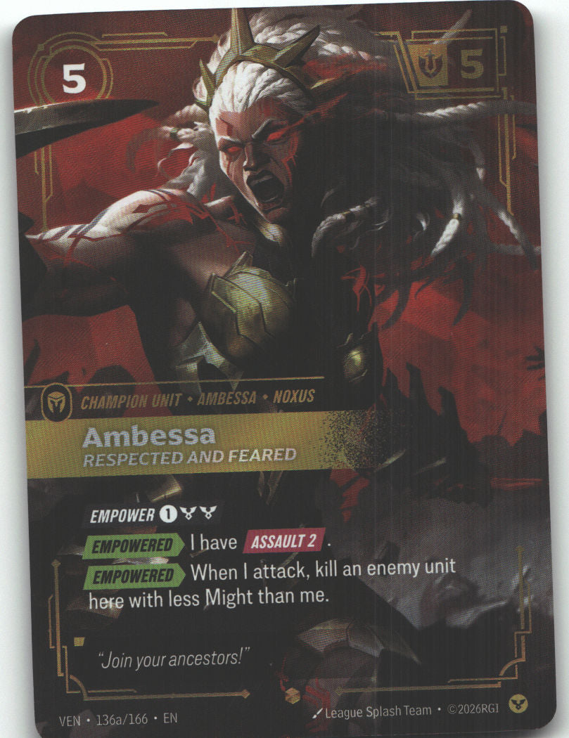 Ambessa, Respected and Feared (Alternate Art)