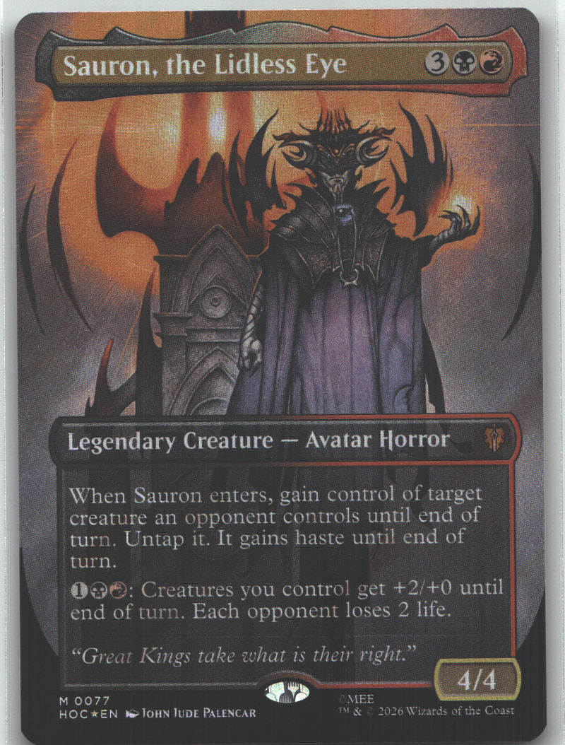 Sauron, the Lidless Eye (Borderless) (Surge Foil)