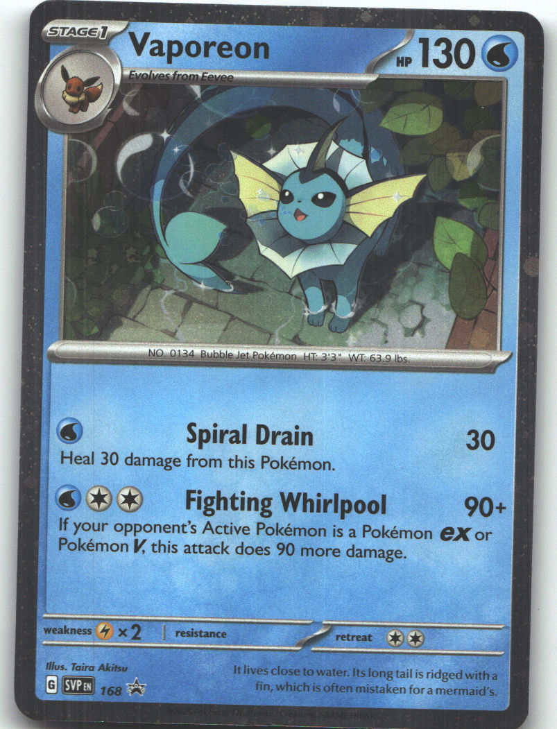 Vaporeon - 168 (Cosmos Holo)