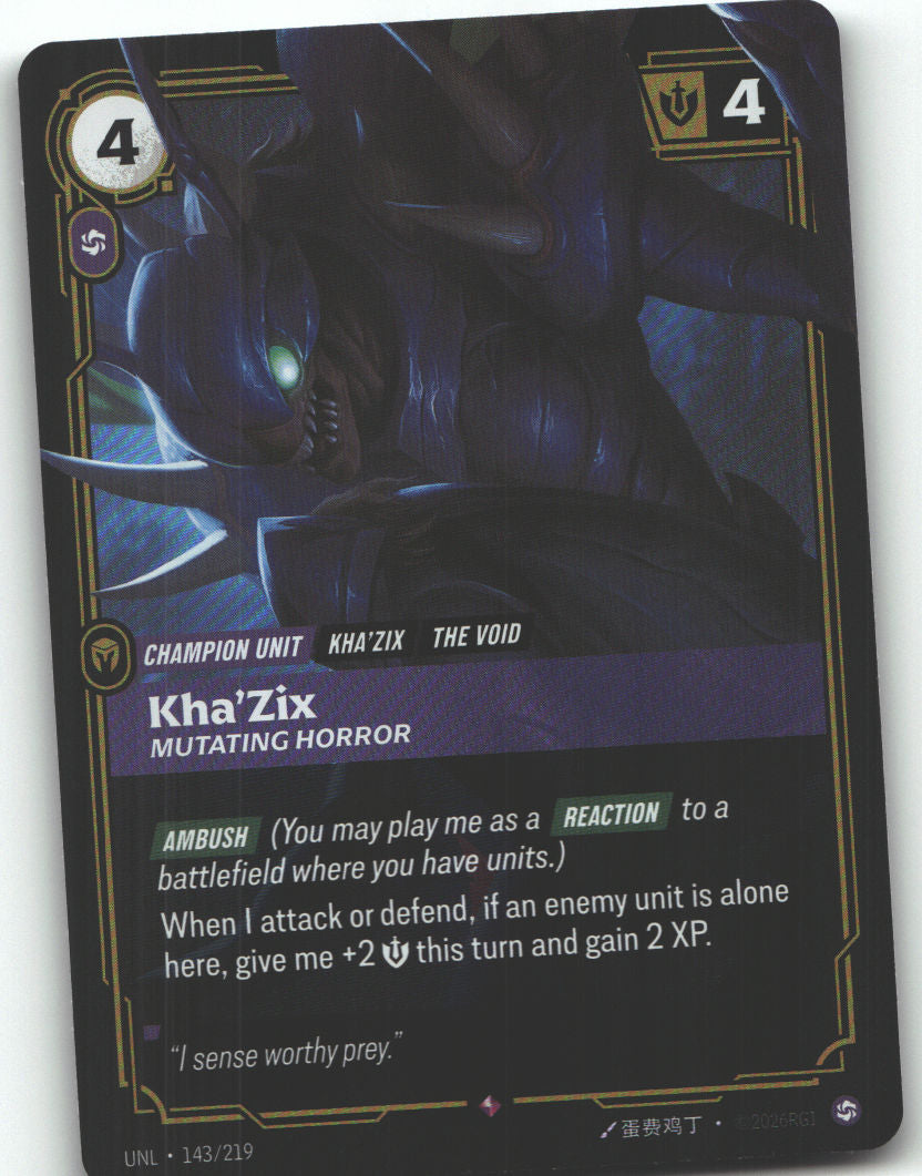 Kha'Zix, Mutating Horror | Near Mint / English / Foil