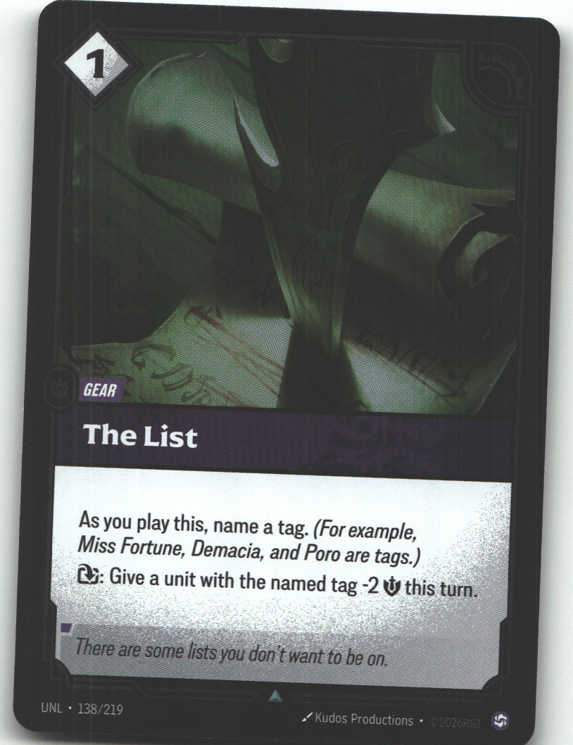 The List