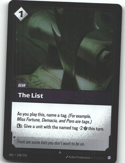 The List