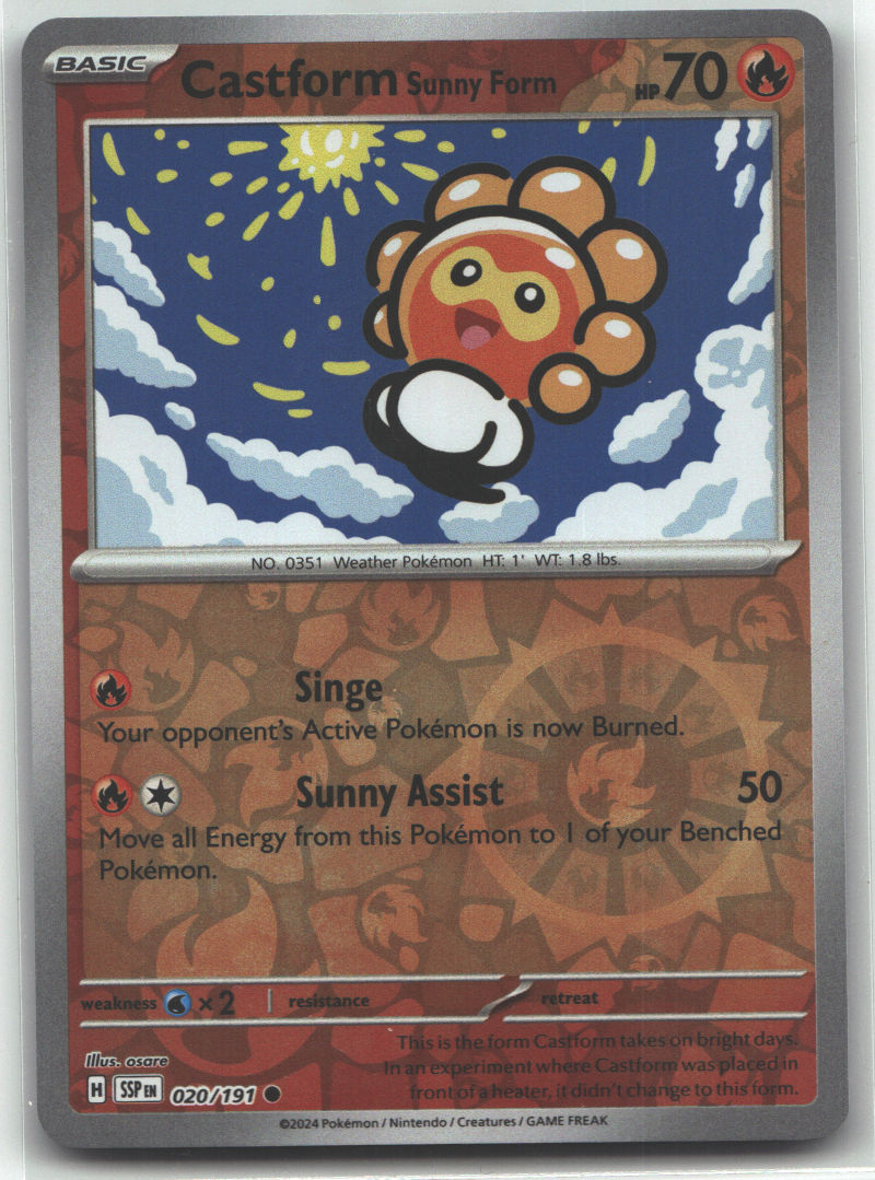 Castform Sunny Form - 020/191
