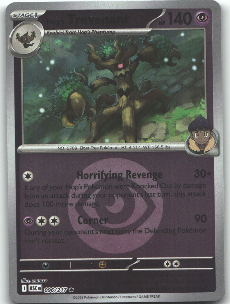 Hop's Trevenant - 096/217 (Energy Symbol Pattern)