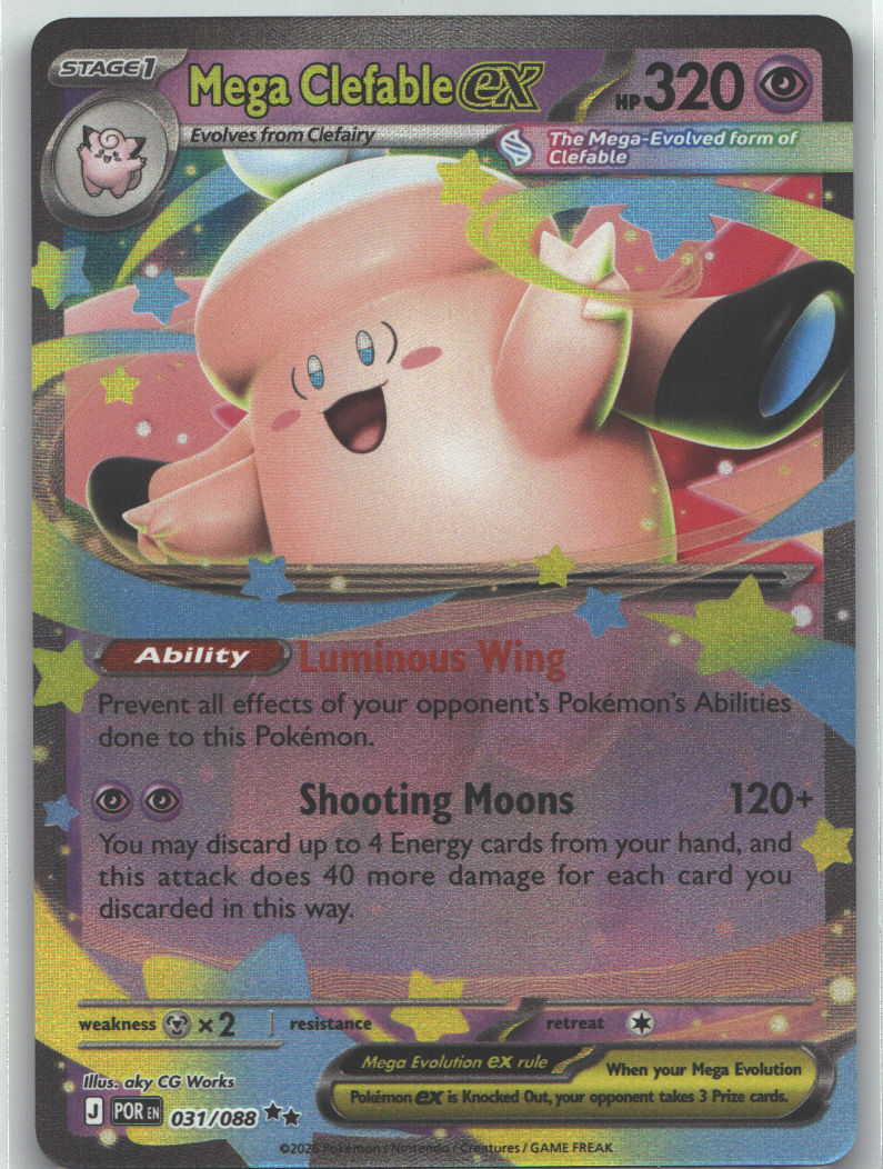 Mega Clefable ex - 031/088