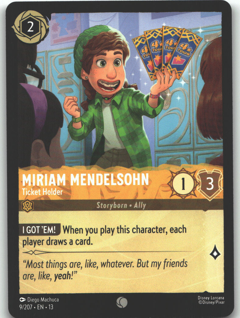 Miriam Mendelsohn - Ticket Holder