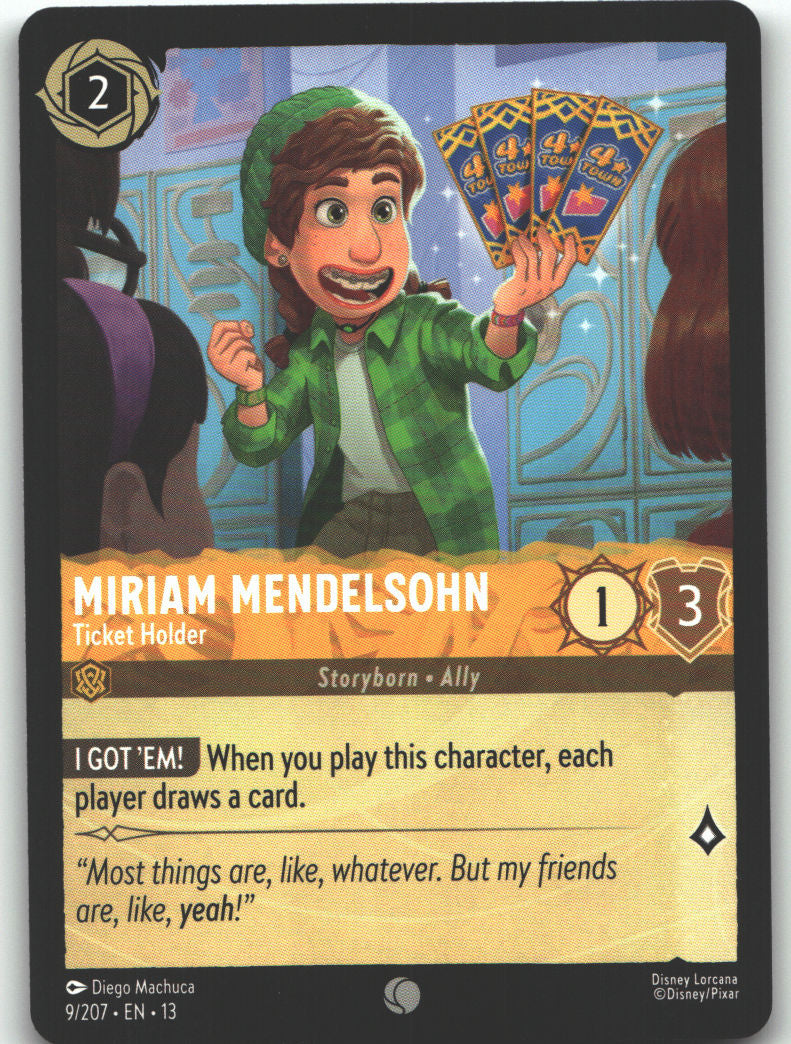 Miriam Mendelsohn - Ticket Holder