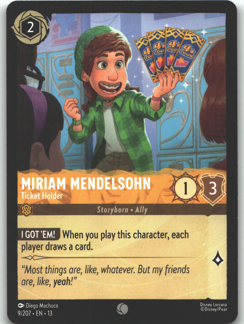 Miriam Mendelsohn - Ticket Holder