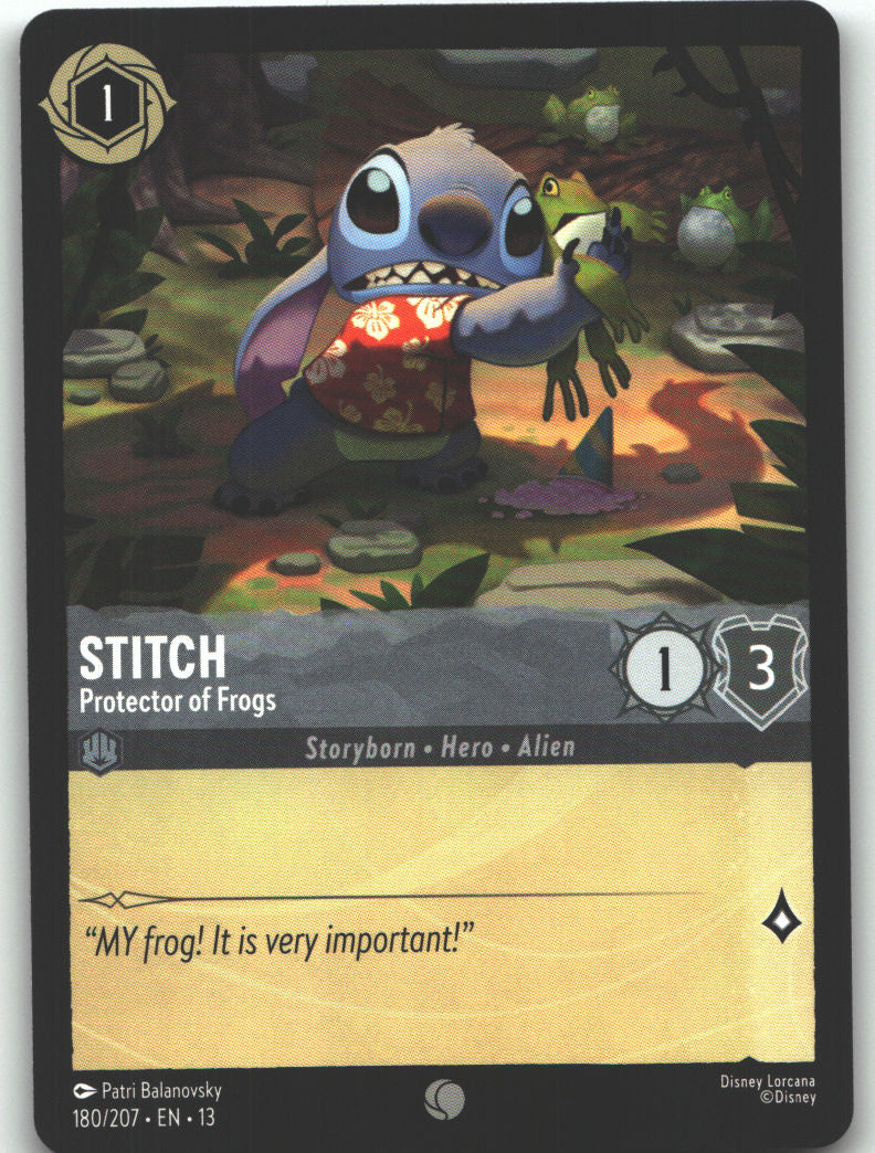 Stitch - Protector of Frogs