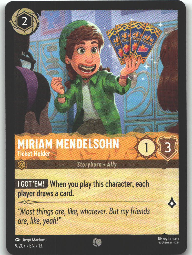 Miriam Mendelsohn - Ticket Holder