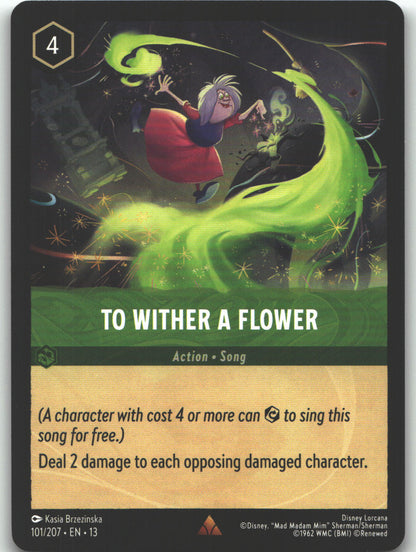 To Wither a Flower