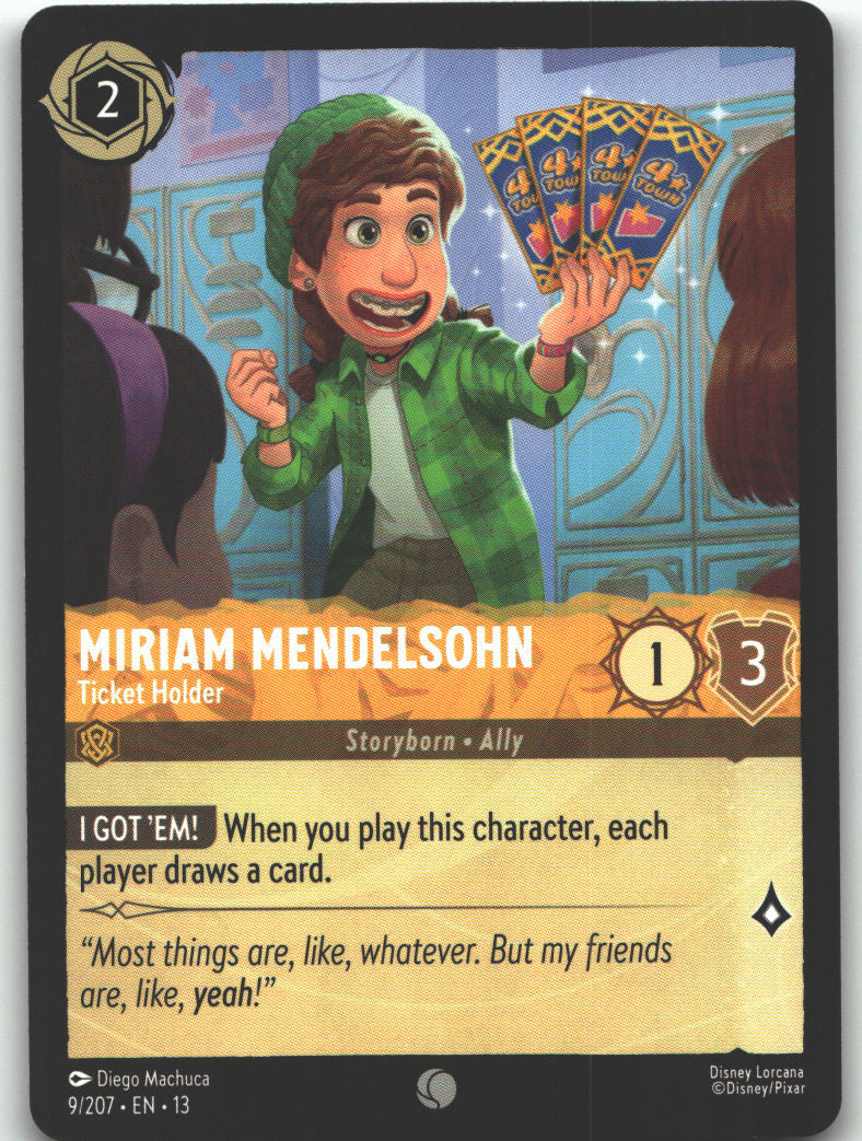 Miriam Mendelsohn - Ticket Holder