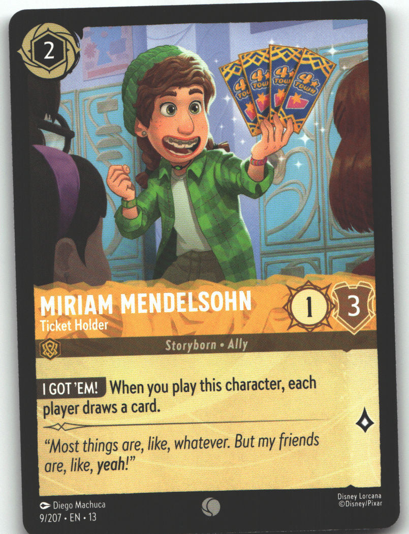 Miriam Mendelsohn - Ticket Holder
