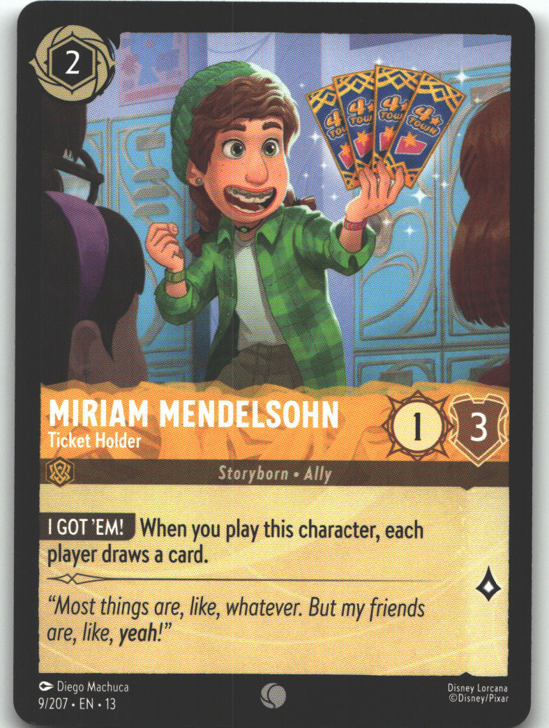 Miriam Mendelsohn - Ticket Holder