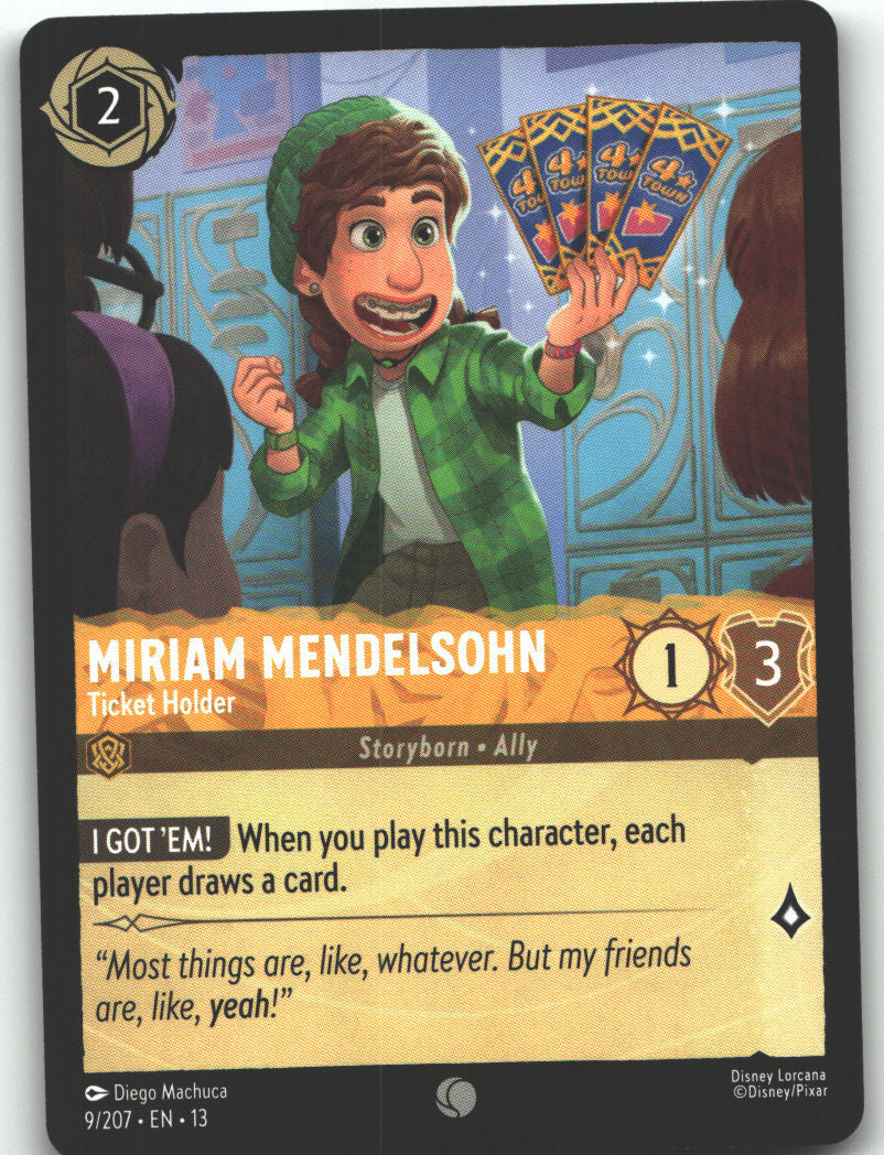 Miriam Mendelsohn - Ticket Holder