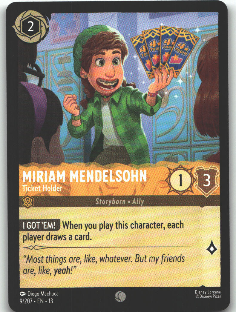 Miriam Mendelsohn - Ticket Holder
