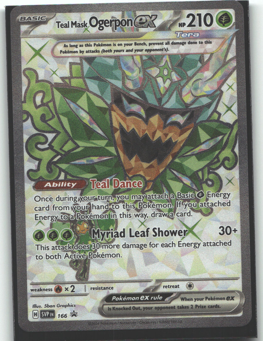 Teal Mask Ogerpon ex - 166 | Near Mint / English / Holofoil