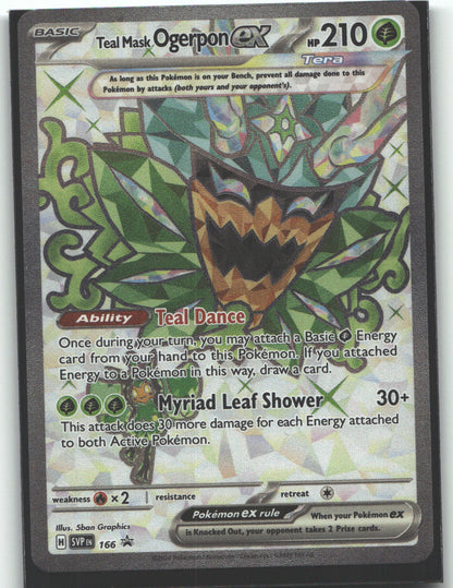 Teal Mask Ogerpon ex - 166 | Near Mint / English / Holofoil