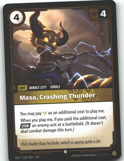 Masa, Crashing Thunder