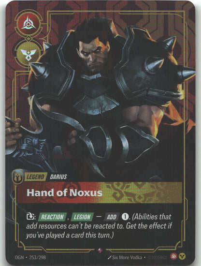 Darius, Hand of Noxus | Near Mint / English / Foil