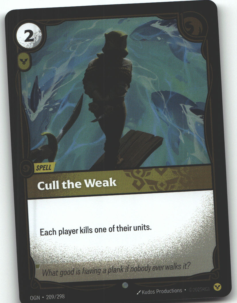 Cull the Weak