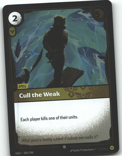 Cull the Weak