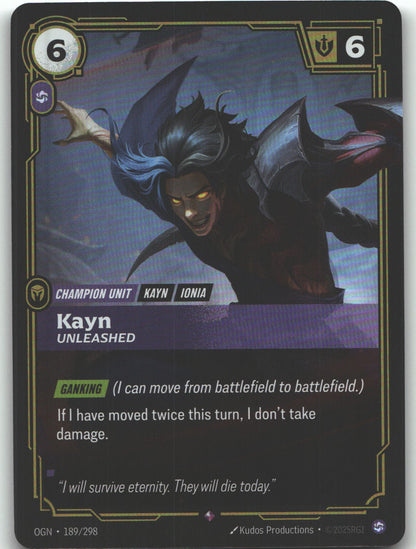 Kayn, Unleashed | Near Mint / English / Foil
