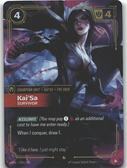Kai'Sa, Survivor