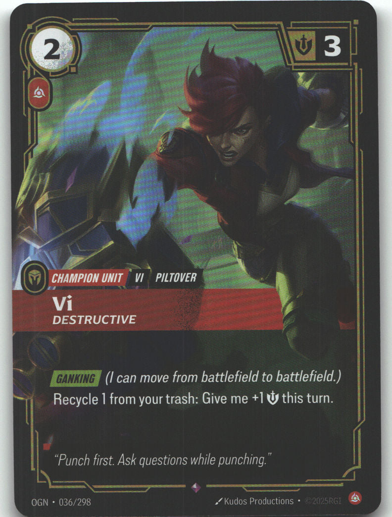 Vi, Destructive