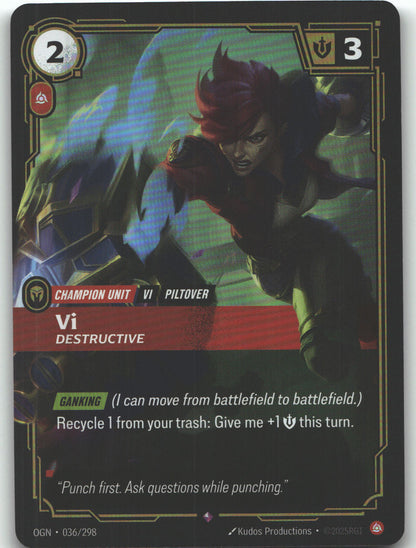 Vi, Destructive