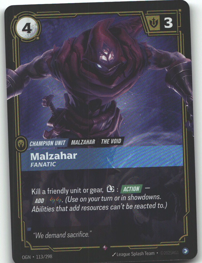 Malzahar, Fanatic