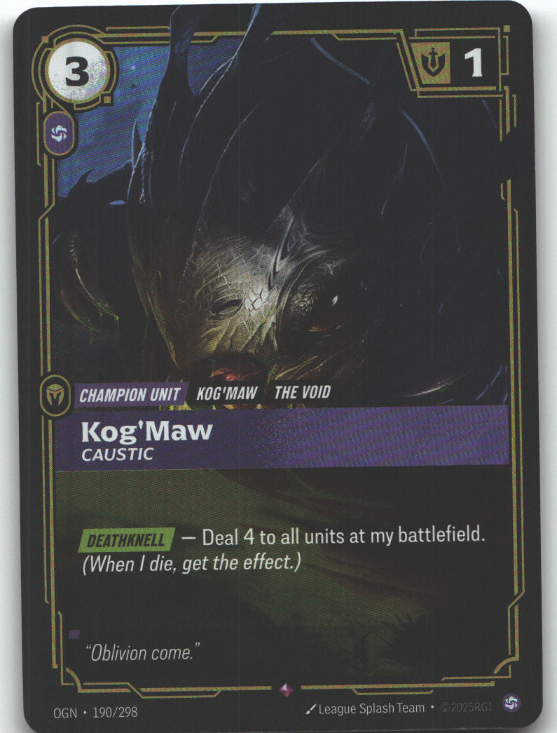 Kog'Maw, Caustic | Near Mint / English / Foil