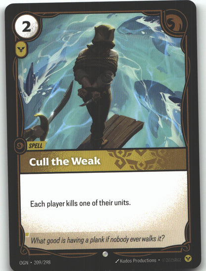 Cull the Weak