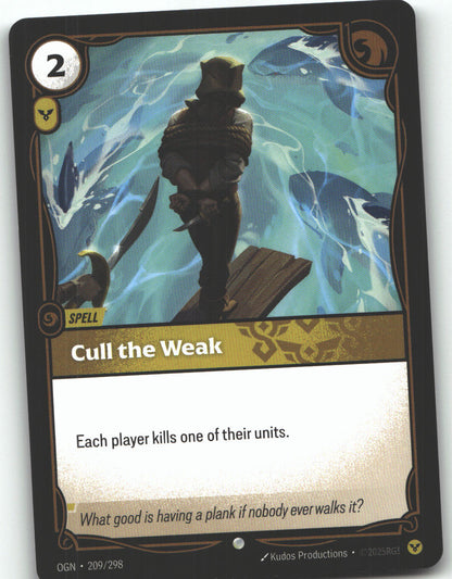 Cull the Weak