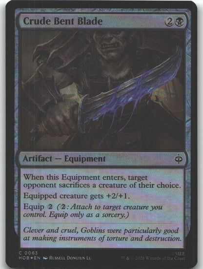 Crude Bent Blade