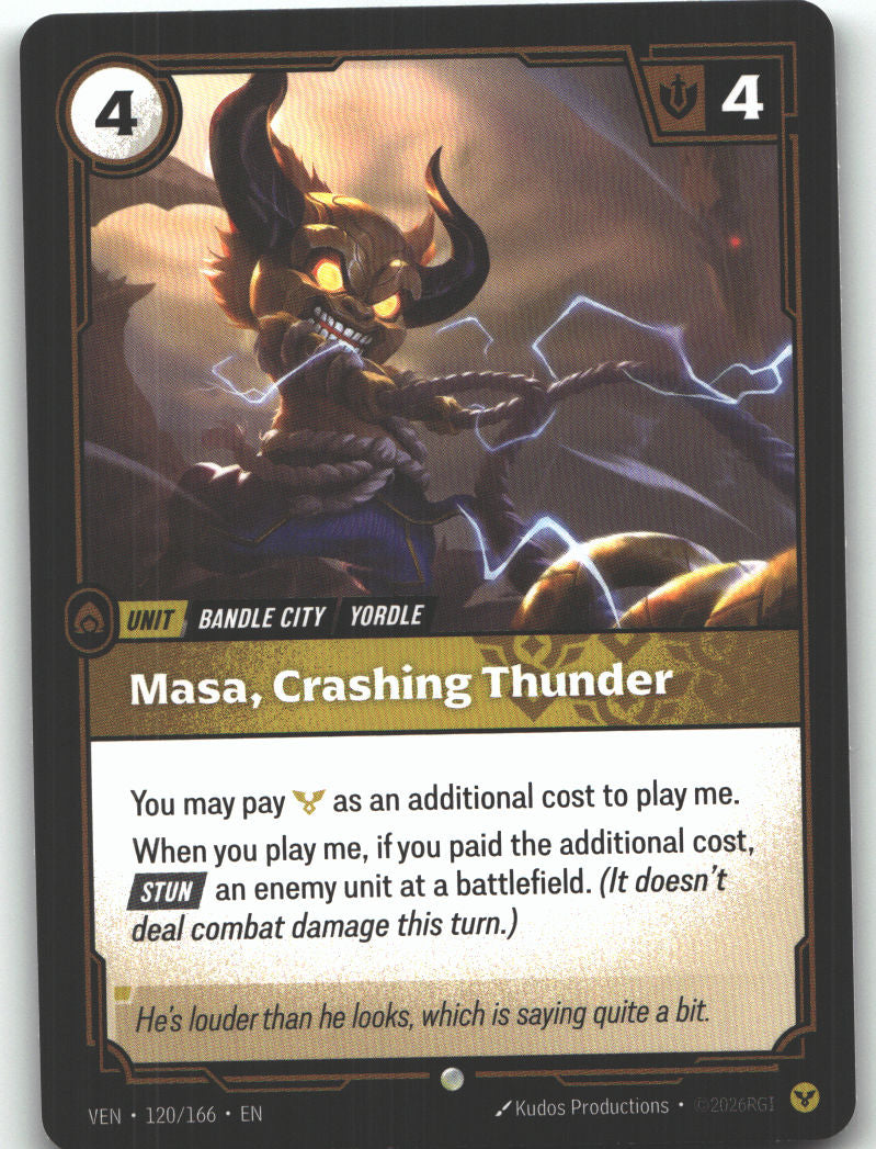 Masa, Crashing Thunder