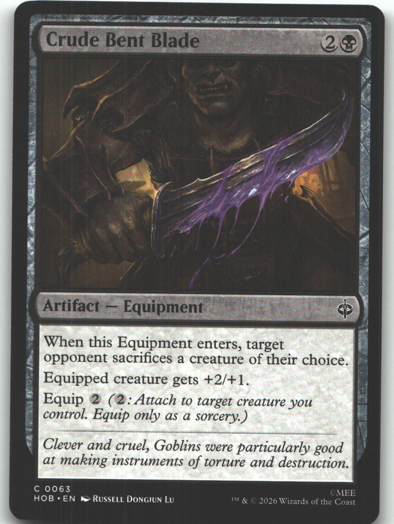 Crude Bent Blade
