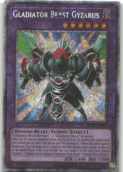 Gladiator Beast Gyzarus (Platinum Secret Rare)