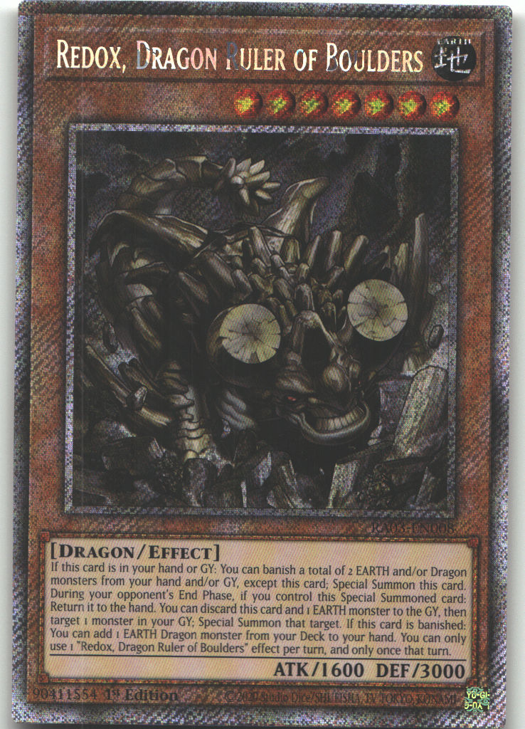 Redox, Dragon Ruler of Boulders (Platinum Secret Rare)