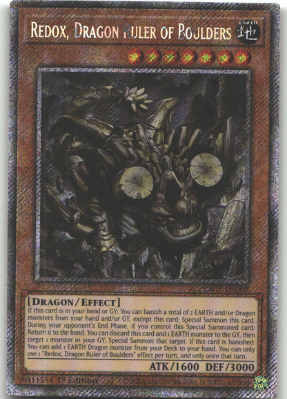 Redox, Dragon Ruler of Boulders (Platinum Secret Rare)