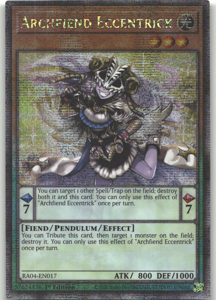 Archfiend Eccentrick (Quarter Century Secret Rare)